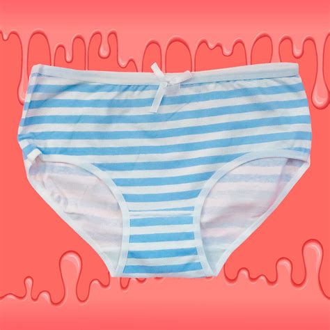 striped anime panties